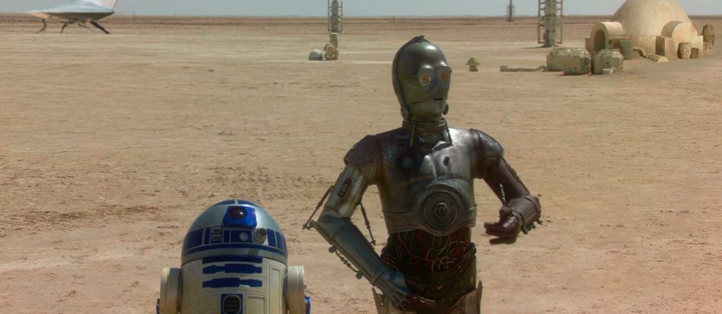 R2-D2 C3PO droidi tatooine