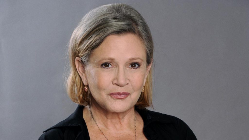 Episodio IX star wars in terapia intensiva l'attrice Carrie Fisher colpita da infarto in volo