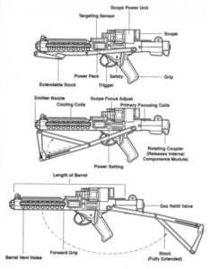 blaster schema e-11 sterling star wars