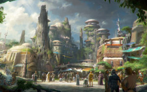 modello interno del parco star wars land