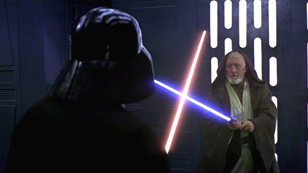 duello tra darth vader e Obi-Wan kenobi