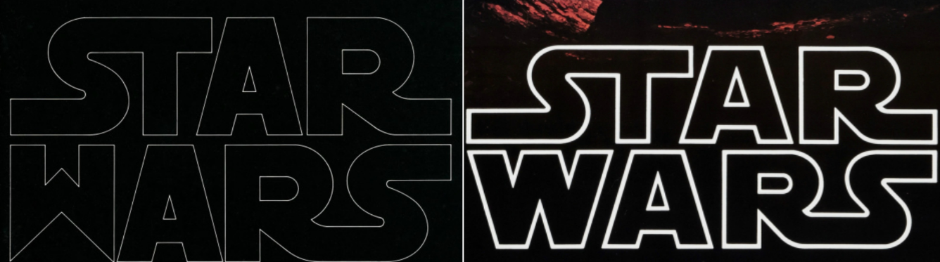 storia del logo di star wars