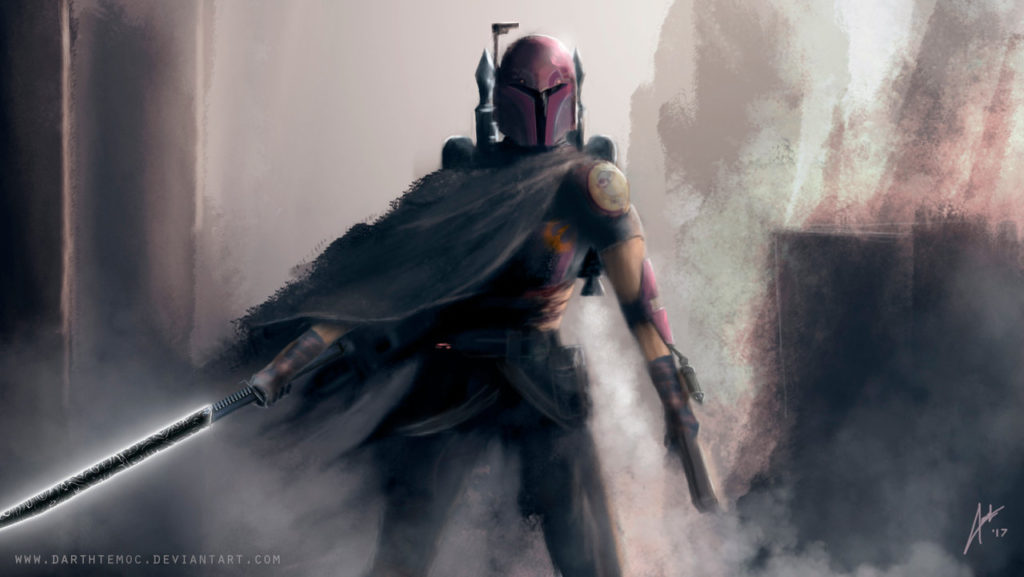 sabine wren darksaber mandalore spada laser nera