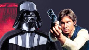 jedi e sith darth vader nello spin-off di star wars su han solo