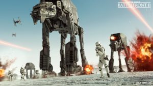 star wars battlefront 2 gioco ea at-at crait the last jedi