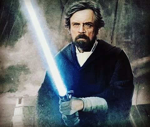 luke skywalker su crait star wars the last jedi