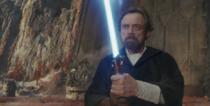 overdose hamill spada laser blu di luke in star wars the last jedi