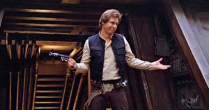 harrison ford venduto all'asta il blaster di han solo di star wars