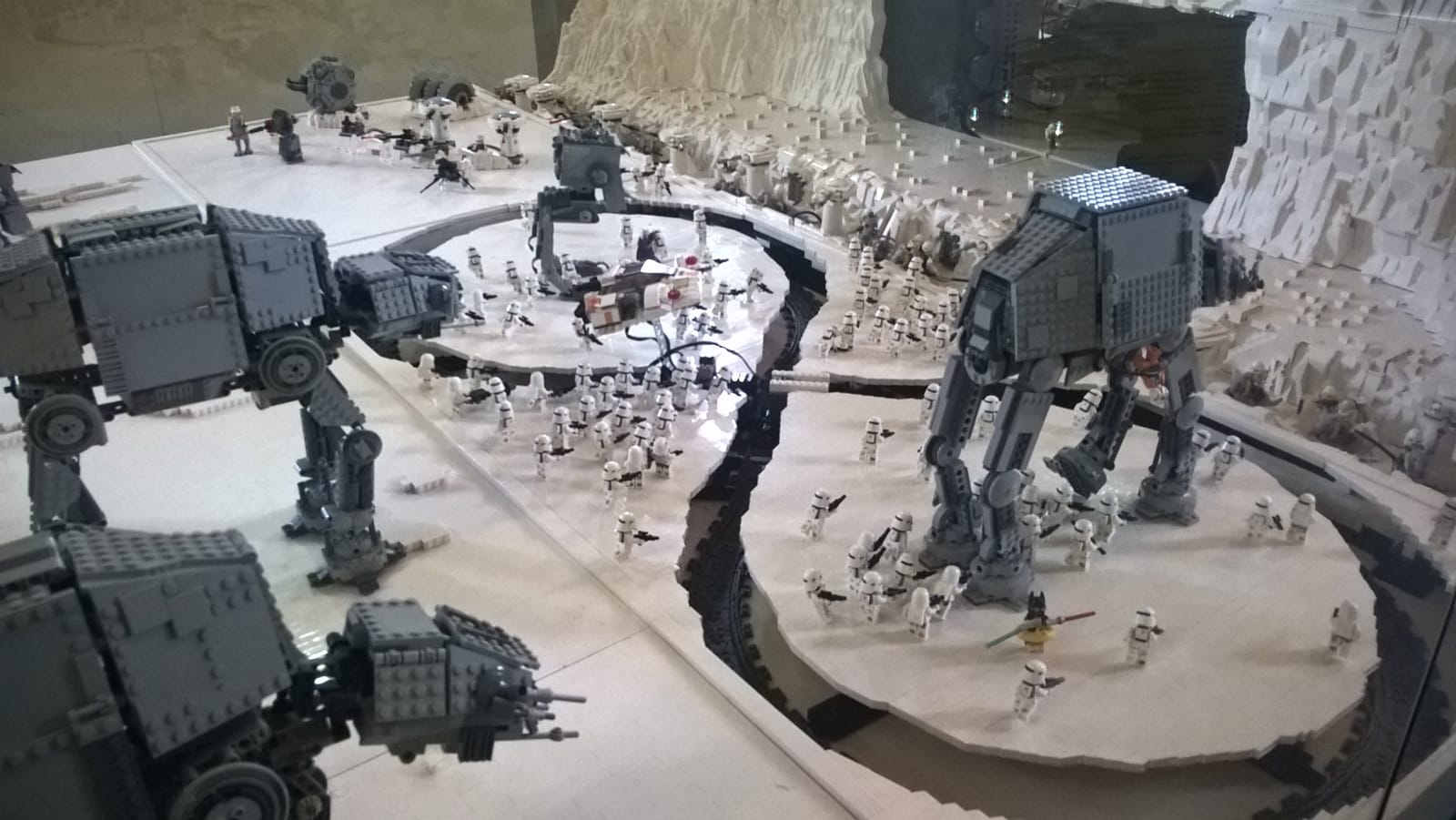 battaglia di hoth lego mostra star wars