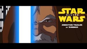 trailer fan made di star wars in stile anime