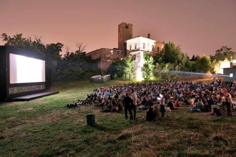 L'arena a San Cosimato del Cinema America