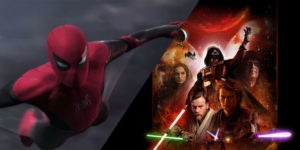 tom holland in Spider-Man: Far From Home e scena tagliata di Star Wars