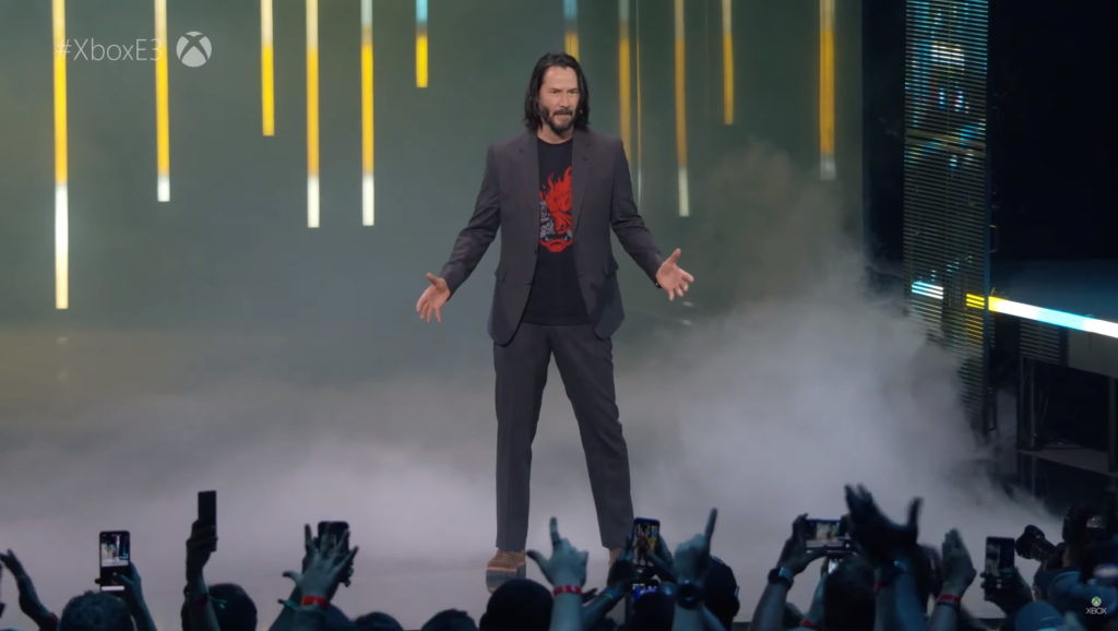 keanu reeves conferenza e3 cyberpunk