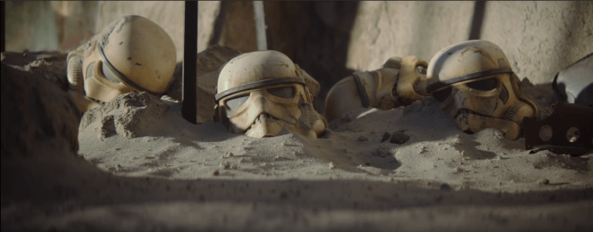 Elmi di stormtrooper nel trailer di The Mandalorian