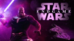 Thanos, villain di Endgame, in un mash-up con Star Wars.