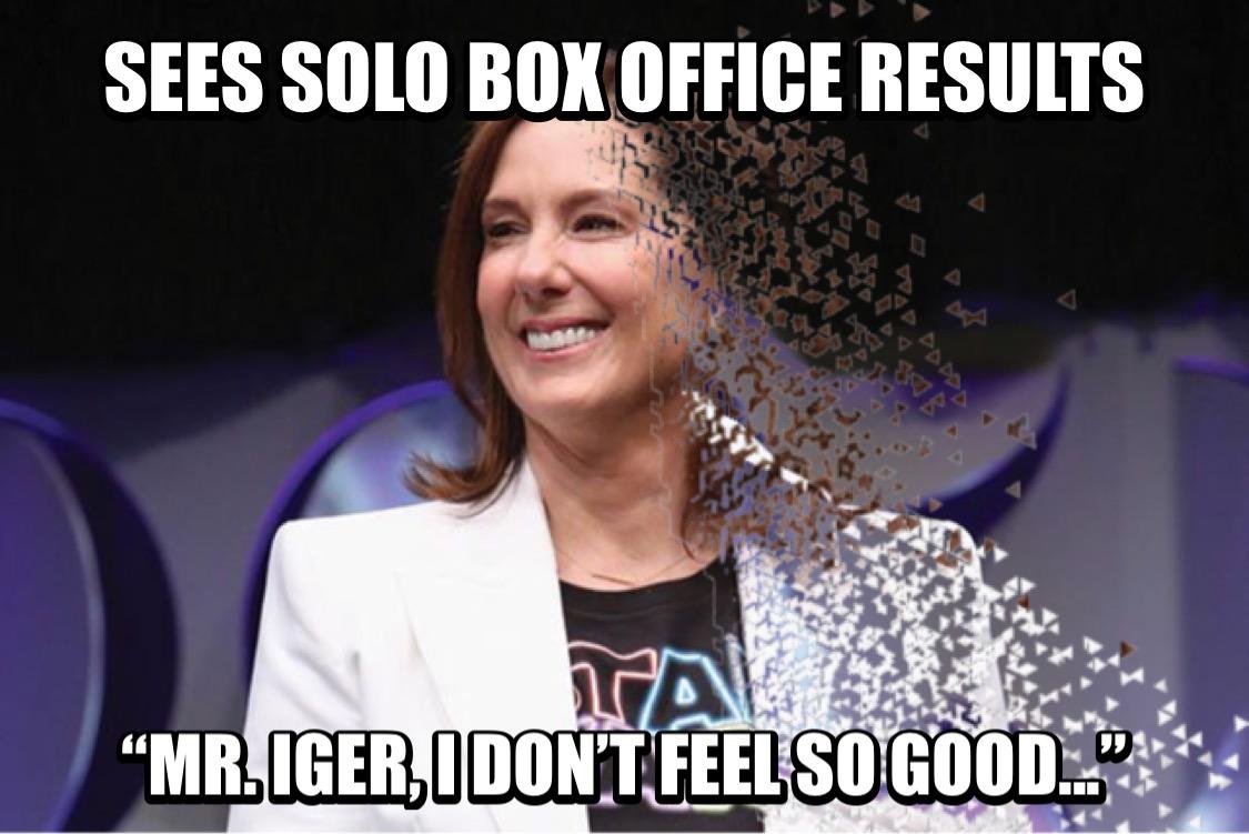 Come uccisa dal cattivo di Endgame, Thanos, Kathleen Kennedy scompare dopo i risultati al botteghino di Solo.