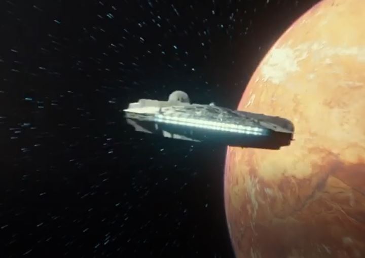 millennium falcon in episodio ix