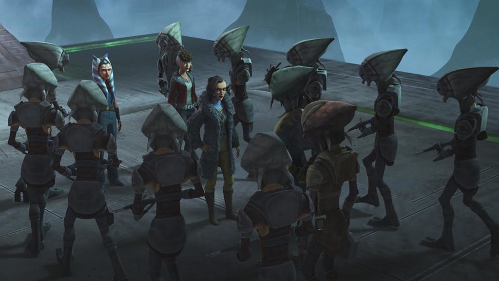 Un'immagine tratta dal sesto episodio della settima stagione di The Clone Wars