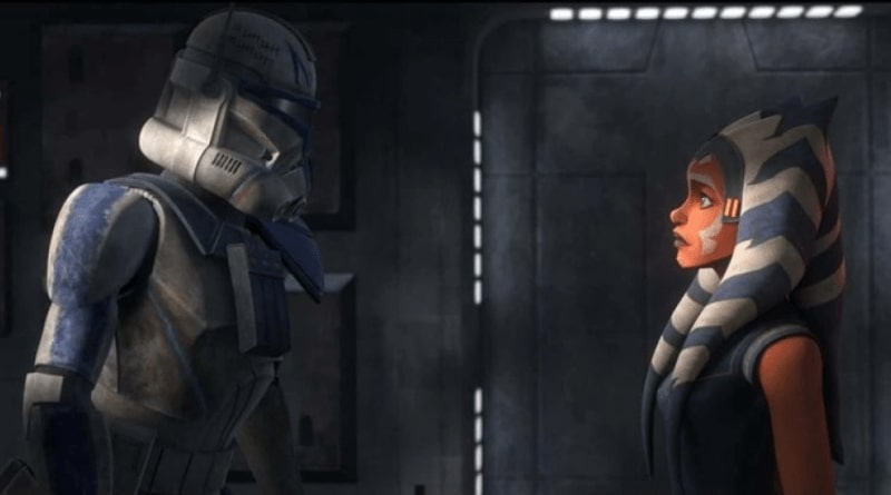 Ahsoka e Rex nell'ultima puntata di The Clone Wars.