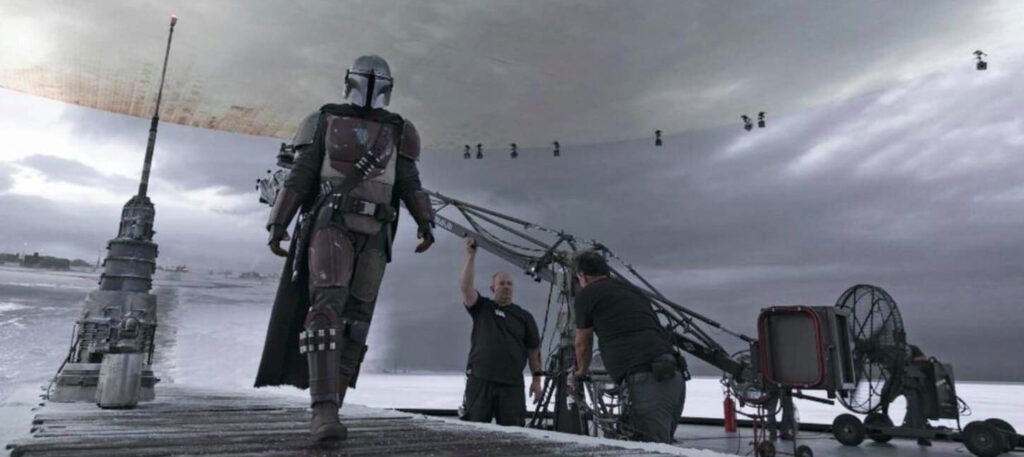 Un'immagine della tecnologia di The Mandalorian, che verrà utilizzata anche sulla serie su Obi-Wan Kenobi.