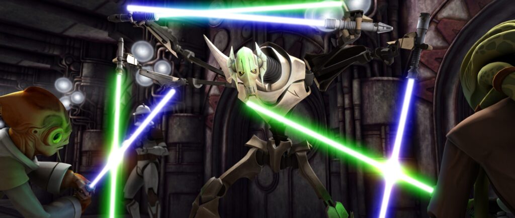 collezione di spade laser di grievous