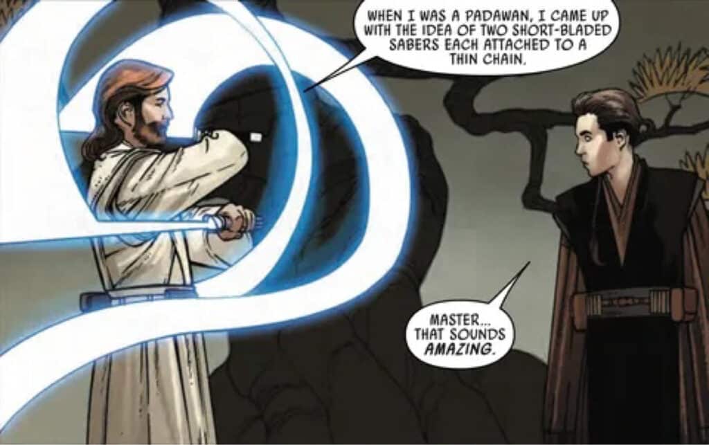 Obi-Wan spada laser