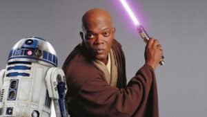 samuel l. jackson si trasforma in R2-D2