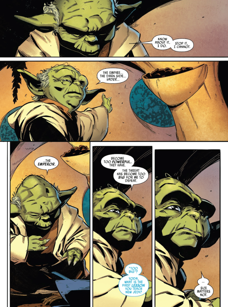 yoda esilio fumetti star wars