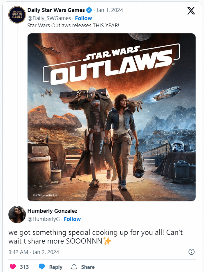 star wars outlaws uscita