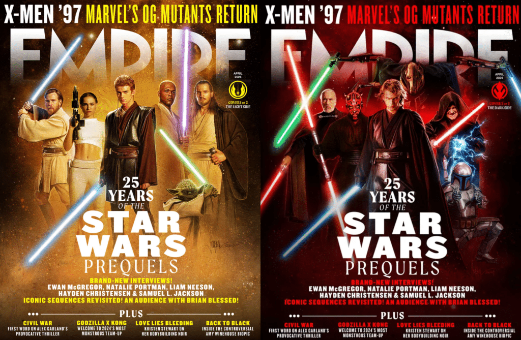 empire magazine cover trilogia prequel 25 anni