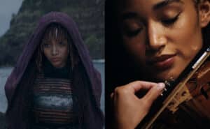 amandla stenberg suona con il violino la colonna sonora di star wars