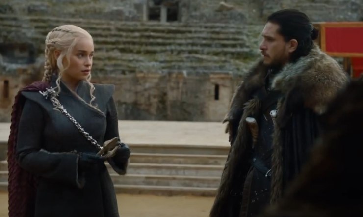 Daenerys Targaryen e Jon Snow (Jem - youtube foto)