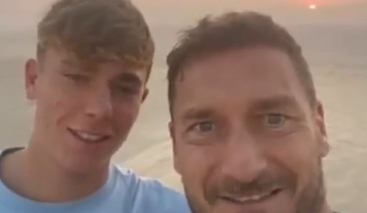 Francesco Totti e suo figlio Cristian (nuove notizie - youtube foto)