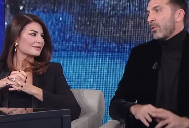 Ilaria D'Amico e Gigi Buffon a Che Tempo Che Fa (NOVE - youtube screenshot)