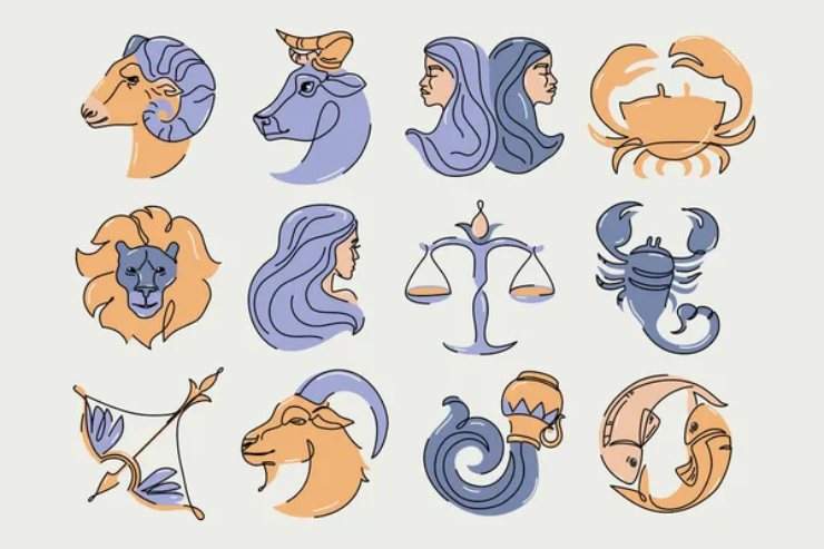 Illustrazione di tutti i segni zodiacali (Depositphotos)