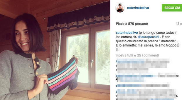 La smentita di Caterina Balivo (caterinabalivo - screenshot)