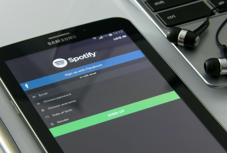 Spotify su tablet